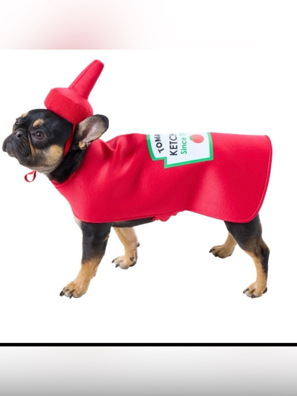 Funny Red Ketchup Bottle Pet Halloween Costume Size Small NEW!